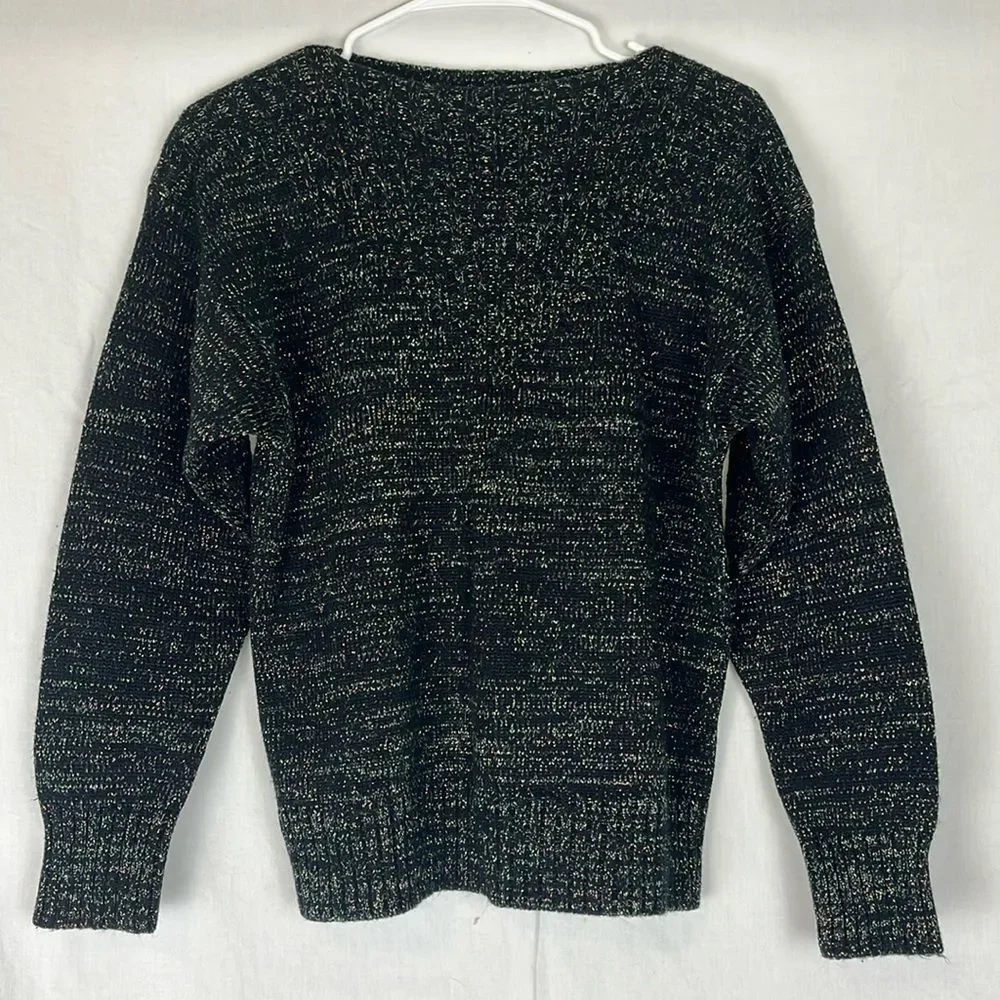 Vintage Black Shimmer Meister Sweater